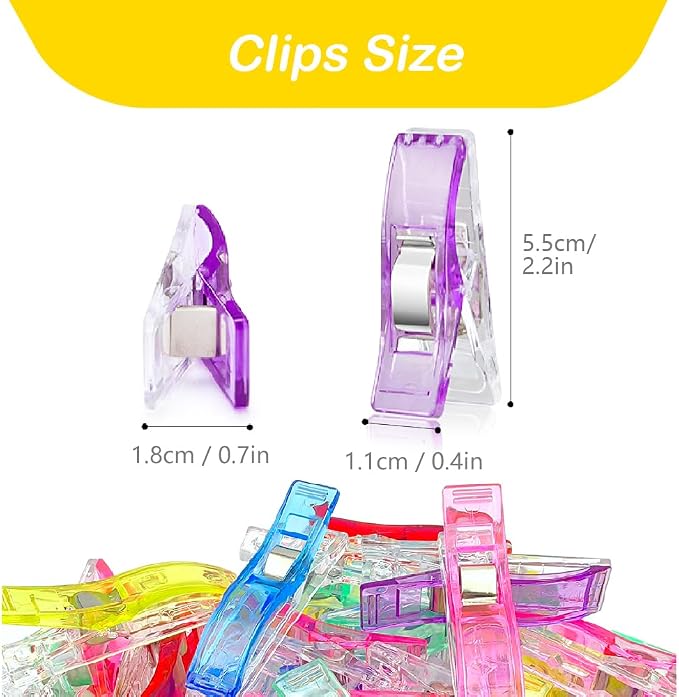Large Sewing Clips for Fabric and Quilting 30 Pcs, KOLUP Jumbo Quilting Clips - Image 3