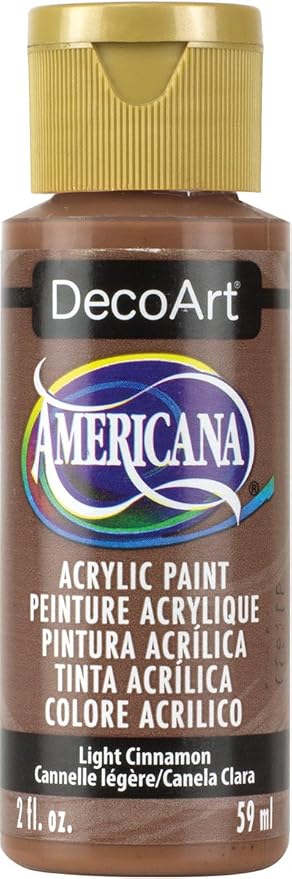 DecoArt Americana Acrylic Paint, Light Cinnamon by DecoArtAcrylicPaintCraftSupplies