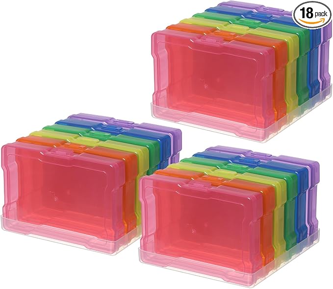 novelinks 6 Pcs 4"x6" Plastic Photo Storage Boxes by novelinks