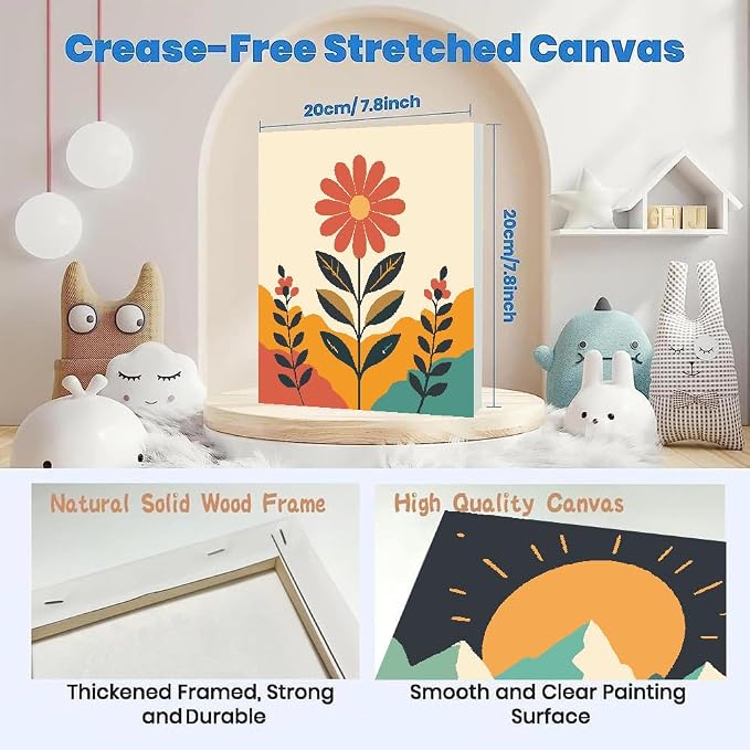4 Pack Framed Paint by Numbers Kit - Image 6