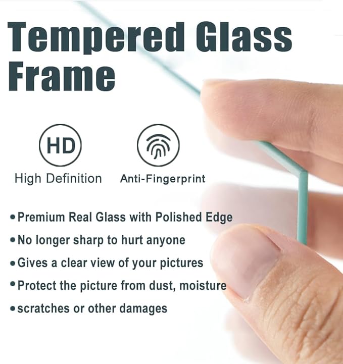 5x7 Picture Frame with Real Glass, 4 set Ornate Vintage Picture Frames - Image 3