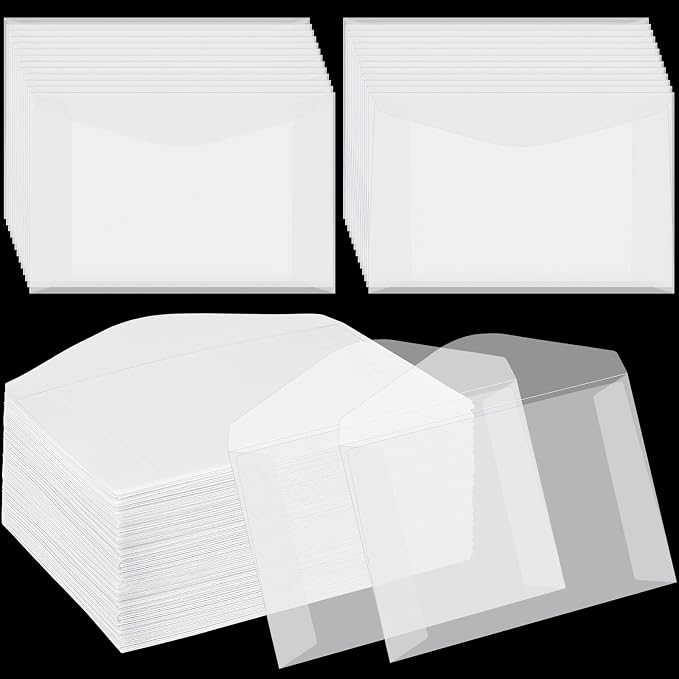 Geyee 100 Pcs Glassine Ticket Envelopes by Geyee