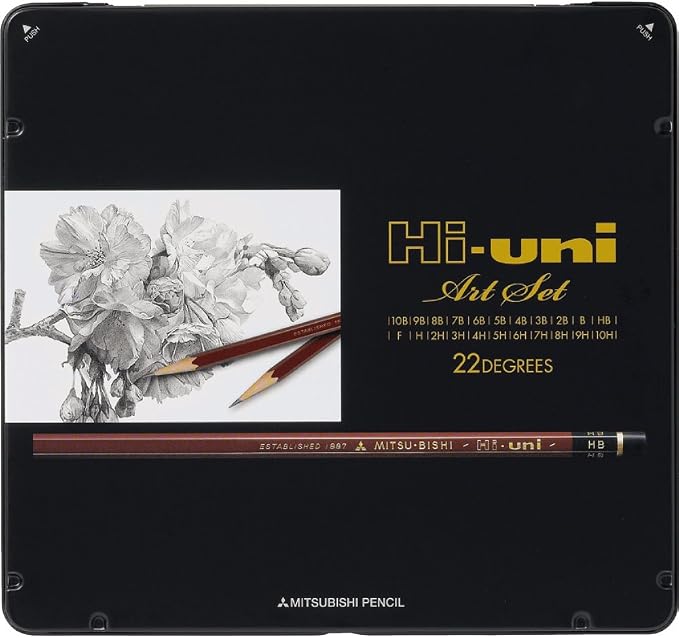 Uni Hi-Uni Wooden Pencil Art Set by uni