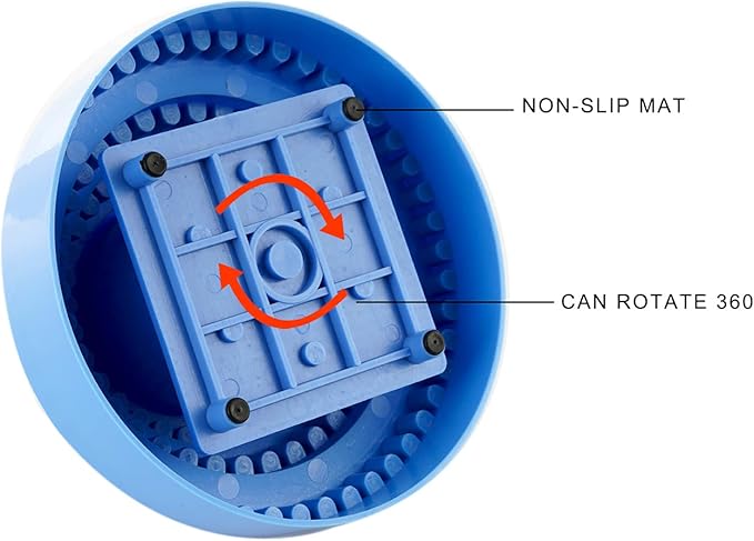 DZQ Rotating Bur Holder 116 Holes,Rotary Tool Holder 1/8"Diameter,Mandrel Drill Holder 360 Degree Rotating,for Drill Home and Garage Tool Accessories(Blue)