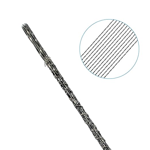 Scroll Saw Blade，12 Pcs Spiral Scroll Saw Blades for Wood Metal Plastic Cutting Sawing Carve (#1)