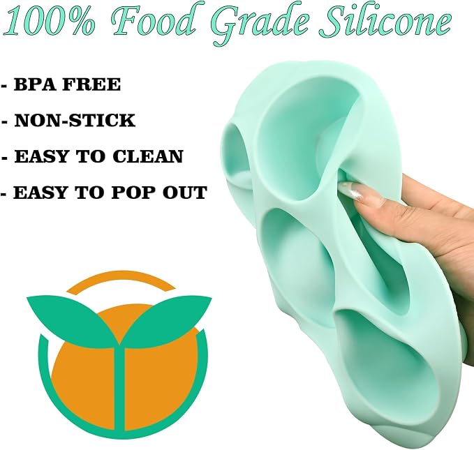 Sakolla 2 Pack Silicone Egg Bite Molds - Image 2
