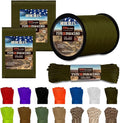 HERCULES Type III Paracord 550 Paracord Rope Parachute Cord, 250' Army Green for Camping Cord, Survival Rope