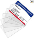 Fabmaker New Medicare Card Protector, 6 Pack Plastic Card Holder by Fabmaker