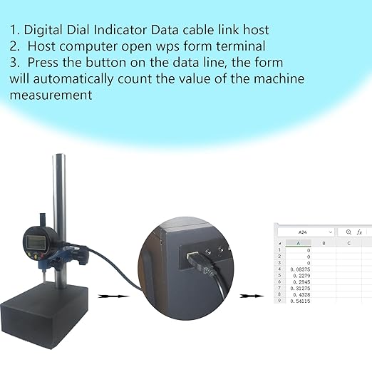 Data Cable for Digital Dial Indicators,Rs231 Data Cable for Digital Displays