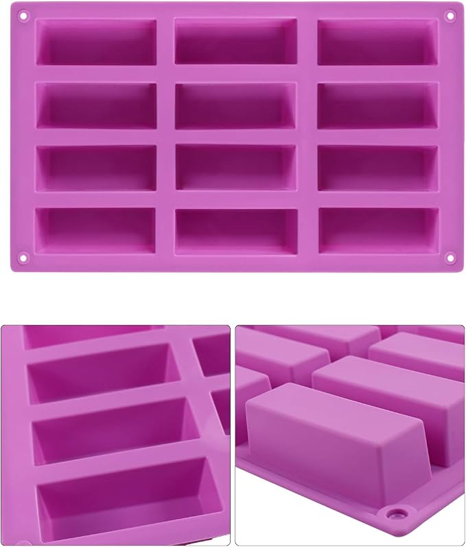 Palksky (2 Pack 12 Cavity Medium Narrow Silicone Rectangle Molds/Molds/Protein - Image 7