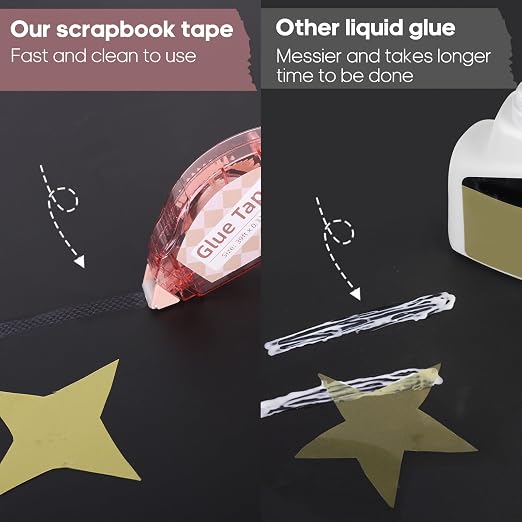 Secopad Scrapbook Tape, 0.3IN x 39FT Double Sided Tape Roller - Image 3