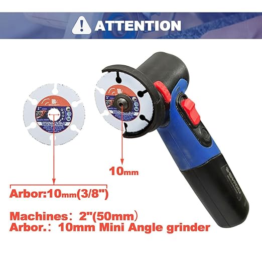Carbide Multi Wheel 2inch - BRSCHNITT Wood Cutting Disc mini Angle Grinder 10mm Bore for Cutting Wood, Copper, Aluminum, Plastic and Soft Metal