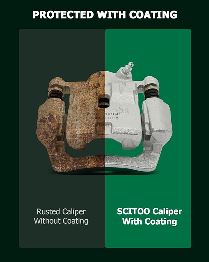SCITOO 19B3424 Rear Right Disc Brake Caliper Assembly w/Bracket For Subaru For Impreza 2008-2014,For Subaru For WRX 2012-2018