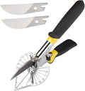 Szhdx Multifunctional Shears,Multi Angle Miter Shear Cutter Hand Tools，Multi Angle Miter Shear Cutter Cuts 45 to 135 Degree Miter Snips Cutting Tool, for Cutting Soft Wood, Plastic, PVC, etc