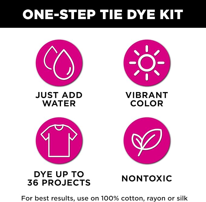 Tulip One-Step Tie-Dye Pastel Party Kit, Easy Large Group Activity, Permanent - Image 3