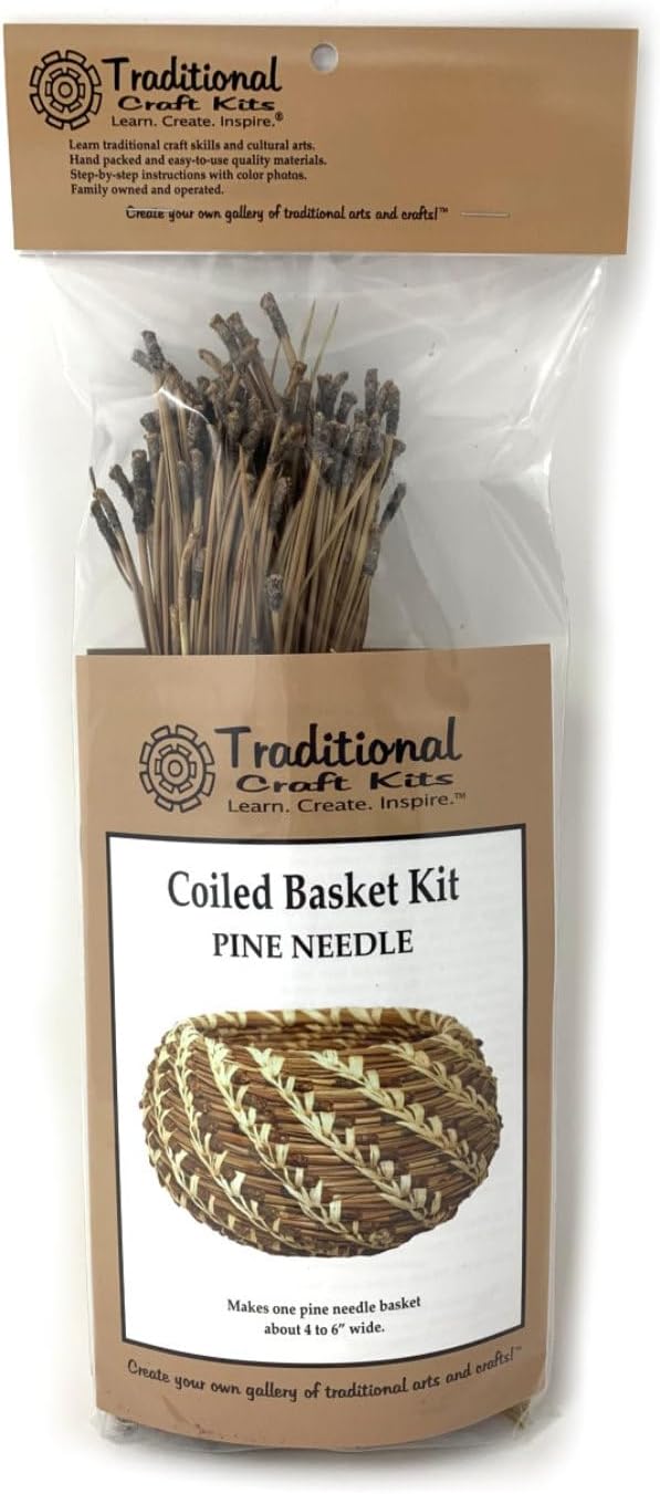 Coiled Pine Needle Basket Weaving Kit | Professional DIY Basket Making Supplies - Image 8
