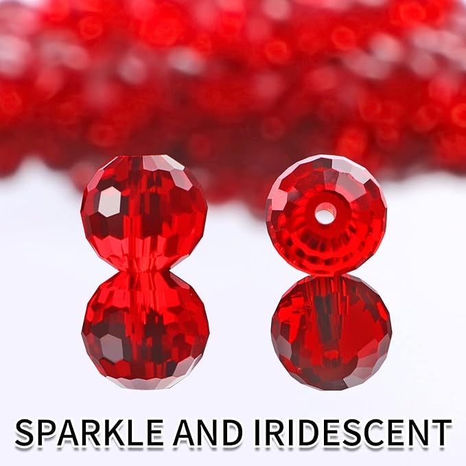 Crystal Glass Beads for Jewelry Making, 10 mm, Sparkly and Shiny, - Image 6