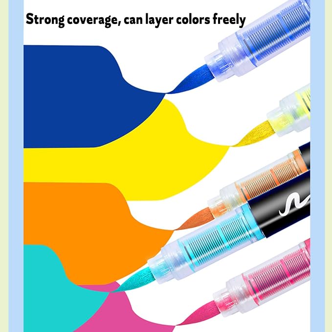 Acrylic Paint Markers Pens, 240 Vivid Colors Acrylic Markers Set, Direct Liquid - Image 7