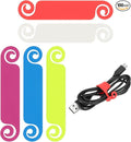 PATIKIL Cable Tags Multicolor Cable Management Labels Cord Identification Tags, Wire Cord Markers for USB Computer Phone Charger Power - 100Pcs (5 Color)