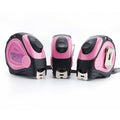 Lichamp Small Tape Measure 16 Feet, Pink Tape Measure Mini 3 Pack 16ft x 3/4in with 1/8 Fractions, 0316PK