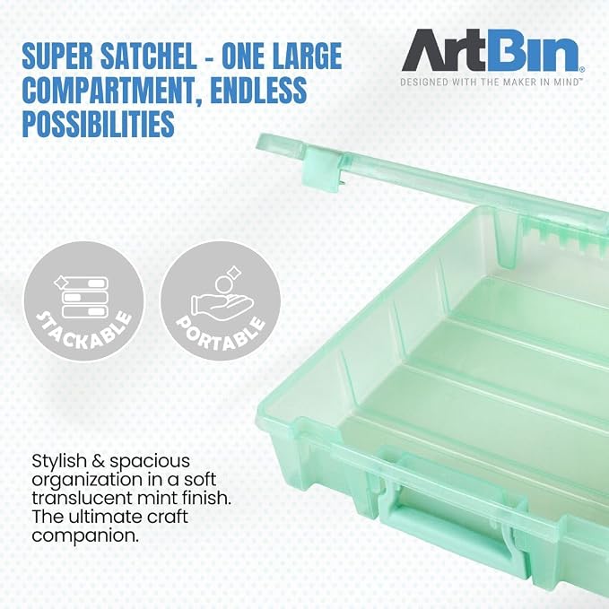 ArtBin 6955RJ Super Satchel 1-Compartment Box, Art & Craft Organizer, - Image 3