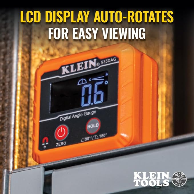 Klein Tools 935DAG Digital Electronic Level and Angle Gauge, Measures 0 - Image 6
