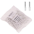22AWG/0.5mm² Wire Ferrules White, 500pcs 22AWG Terminal Connector Kit, Wire Insulated Cord Pin Ends Terminals for Electric, Industrial, Chemical Industry, Power Control System, etc.