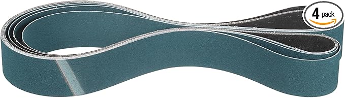 3 x 72 Inch Sanding Belt, 4 Pcs 120 Grit Zirconia Knife Sharpener Belts Work Sharpening for Belt Sander Knife Carving Tool Metal Working