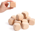 Blank Wood Dice 1-1/2 inch 40PCS Unfinished Square Blocks 40mm Small Wooden by Ourtroness