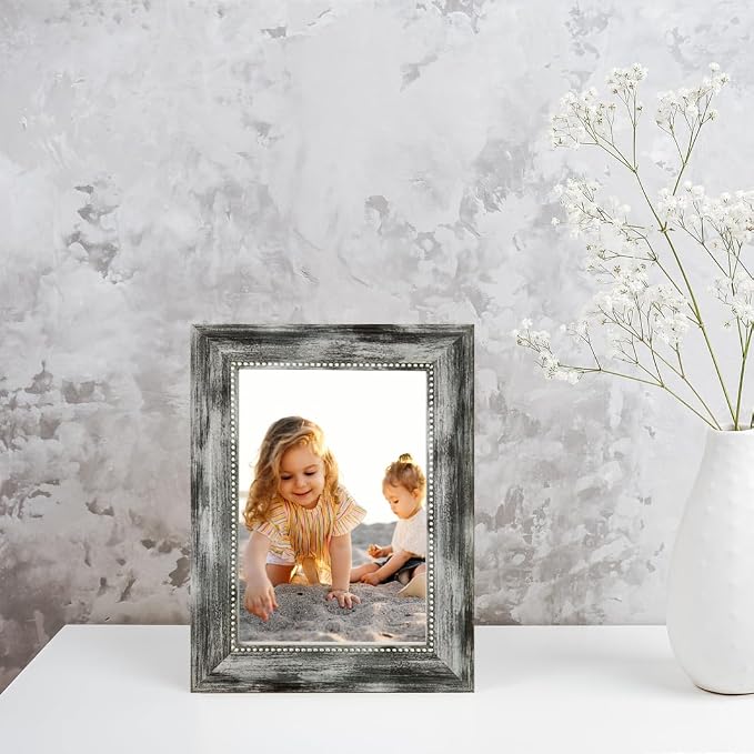 8x10 Picture Frames Set of 4 Vintage Photo Frame, Rustic Retro Photo Frame - Image 4
