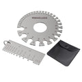 YESWELDER Round Dual Sided Metal Sheet Gage & Metal Sheet Thickness Gauge 2pk Stainless Steel Wire Welding Gauge