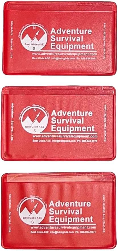 Best Glide ASE Credit Card Size Fresnel Lens Fire Starter and Magnifier Lenses - Image 2