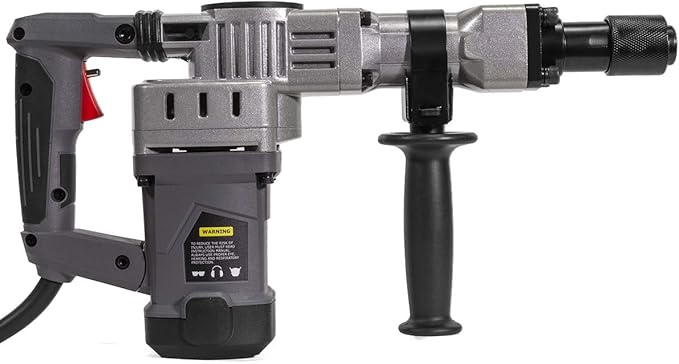 XtremepowerUS 1400W Demolition Electric Jack Hammer Concrete Breaker Trigger Lock with (2) Chisel Bit with Carrying Case