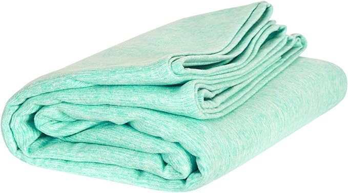 Dock & Bay Beach Towel - Quick Dry, Sand Free - Compact, Lightweight - 100% Recycled - Includes Bag - Essential - Rainforest Green, Large (160x90cm, 63x35)