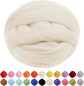 JeogYong Needle Felting Wool, 3.53oz Wool Roving Chunky Wool Yarn, Cream White by JeogYong