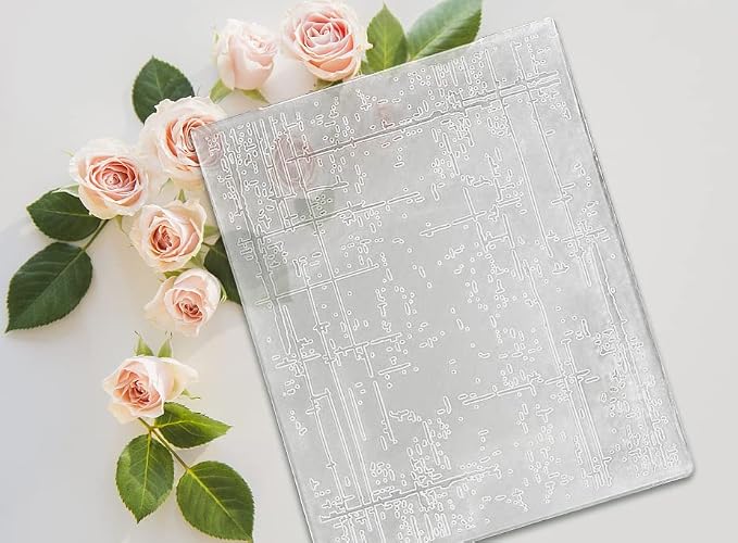 Threetols 3-D Textured Impressions Embossing Folder, Dot Background Embossing - Image 3