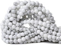 6mm 60PCS Natural White Howlite Gemstone Round Loose Stone Beads by CHEAVIAN