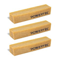 POWERTEC 71002-P3V Abrasive Cleaning Stick for Sanding Belts & Discs 8-1/2" 3PK | Natural Rubber Eraser - Woodworking Shop Tools for Sanding Perfection
