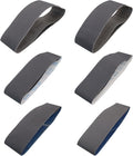 Taokyid 12 Pack 4x36 Inch Sanding Belts- Silicon Carbide Knife Sharpening Sander Belts, 2 Pcs Each of 120, 240, 400, 600, 800, 1000 Grits Sanding Belts For 4x36 Belt Sander, Sanding Belts 4x36