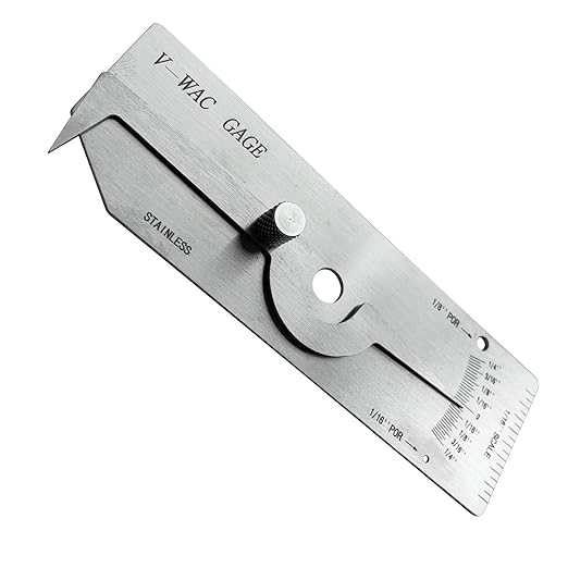 3pcs/Set MG-11 Cam Type Weld Gauge Metric & Inch + V-WAC Gage Biting Edge Stainless Steel Welding Gauge + MG-8 Bridge Cam Gage Welding Gauge