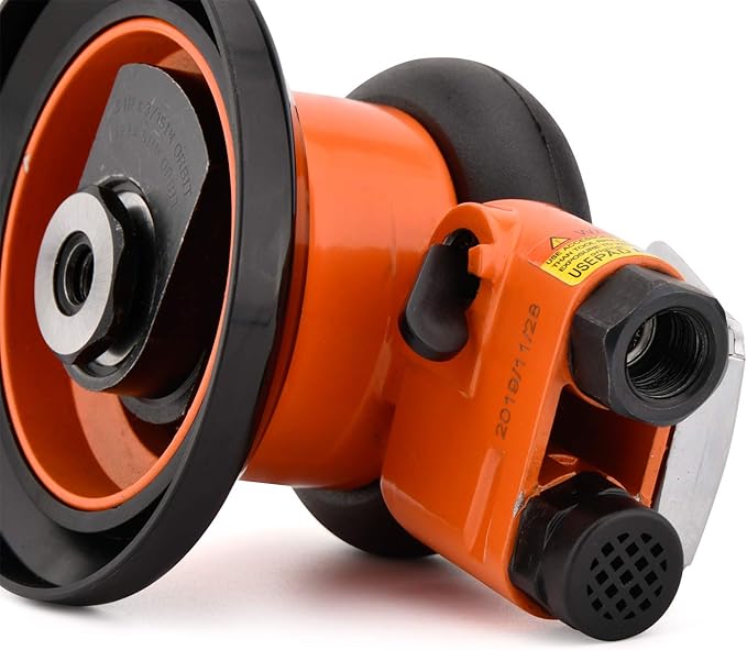 ZHONGAN 6" Pneumatic Air Random Orbital Sander for Wood Working, Heavy Duty Pneumatic Polishing Tool