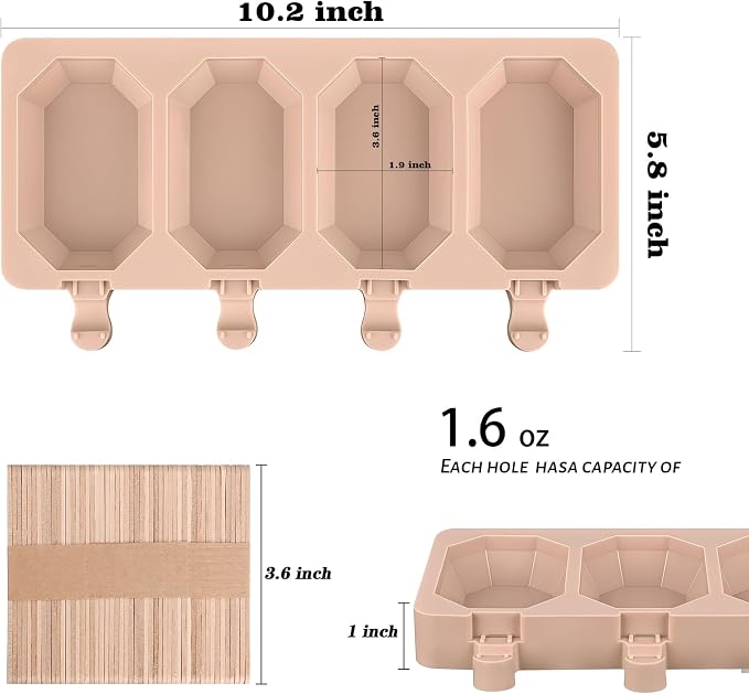 Popsicle Silicone Molds Set, Ice Pop, Cakesicles - Image 3