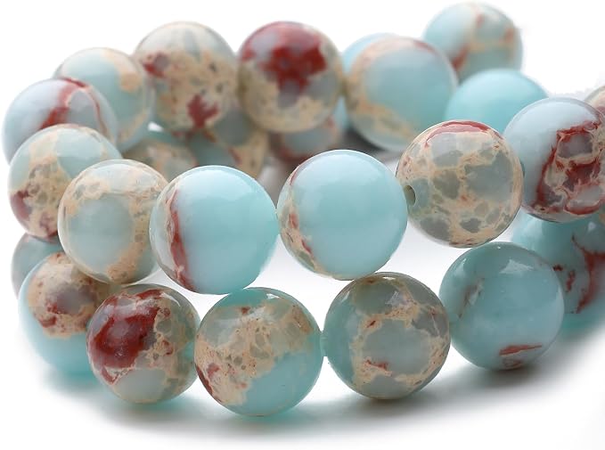 Zenkeeper 108Pcs Blue Imperial Spacer Loose Beads Bulk - Image 6