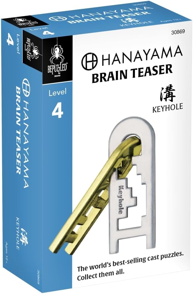 BePuzzled |Keyhole Hanayama Metal Brainteaser Puzzle Mensa Rated Level 4 - Image 3