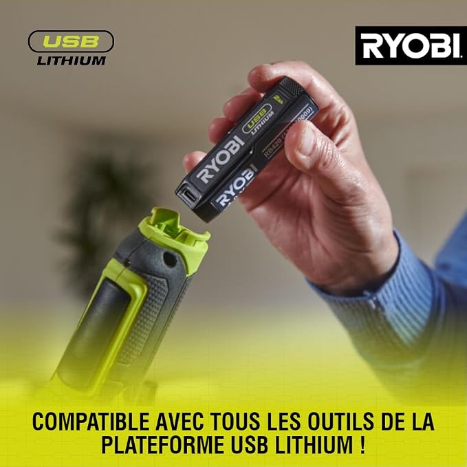 RYOBI - Illuminated Magnifying Glass 4V USB Lithium - 2 intensities: 60/200 - Image 10