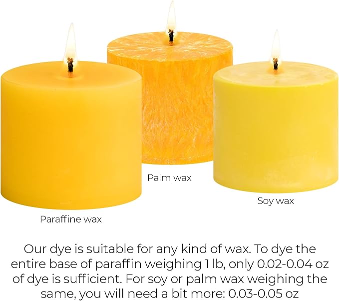 Yellow Candle Dye 2oz for Soy Candle Making – Highly Concentrated Candle Wax - Image 5