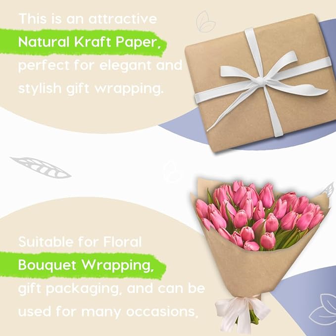 PerkHomy Brown Kraft Paper Roll 36" x 3 - Image 4