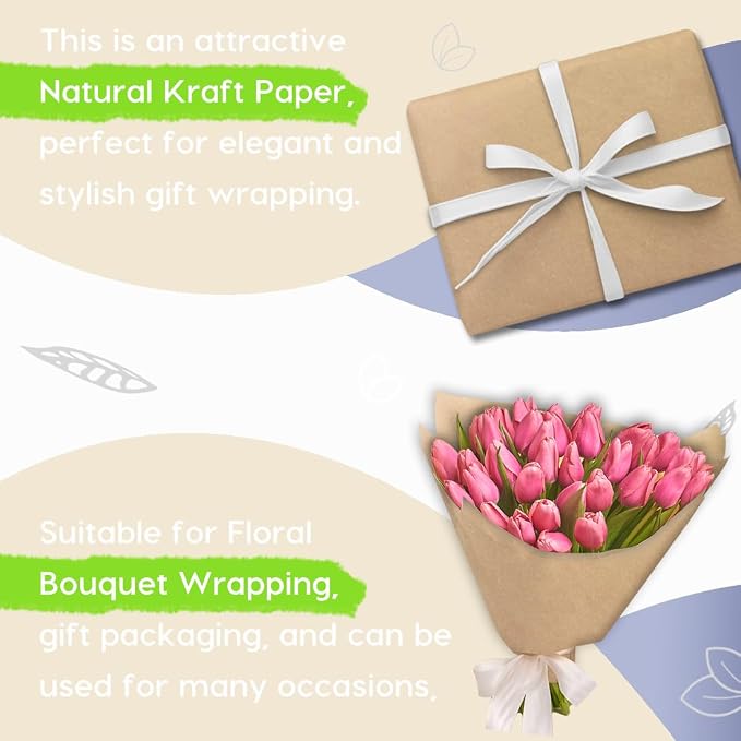 PerkHomy Brown Kraft Paper Roll 48" x 1 - Image 3