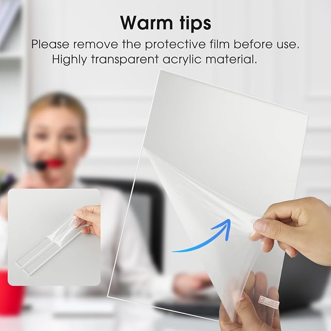 MaxGear Acrylic Sign Holder 8.5" x 11" Double Sided Menu Holder, 1 Pack | Clear - Image 2