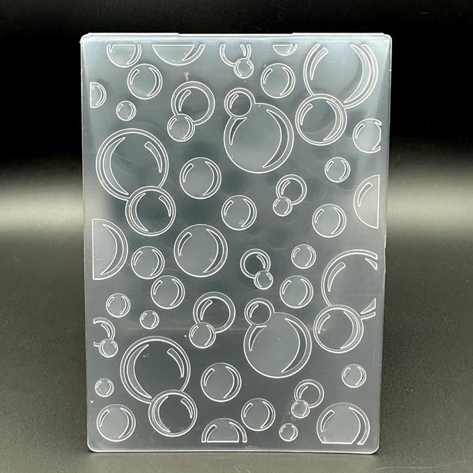 3D Plastic Embossing Folder Template Bubbles Texture A6 Size by Unknown